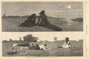 Flirtowanie nad brzegiem morza i na łące, z Harper autorstwa Winslow Homer