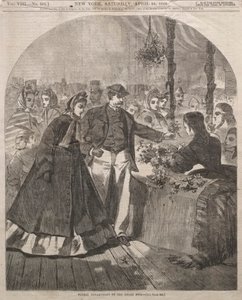 Dział kwiatowy Wielkiego Jarmarku autorstwa Winslow Homer