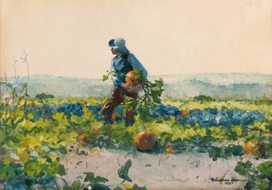 Za bycie chłopcem z farmy autorstwa Winslow Homer