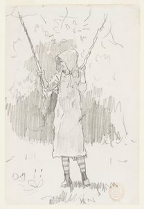 Dziewczyna na huśtawce autorstwa Winslow Homer