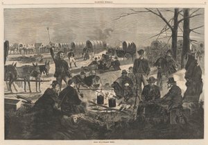 Zatrzymanie pociągu wagonowego; od Harper autorstwa Winslow Homer