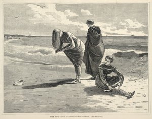 Przypływ, z Every Saturday: An Illustrated Journal of Choice Reading, 6 sierpnia 1870 autorstwa Winslow Homer