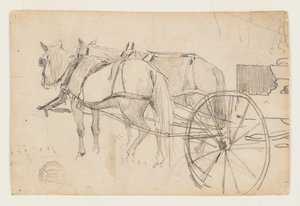 Konie i Wóz (Wycieczka Piknikowa) autorstwa Winslow Homer