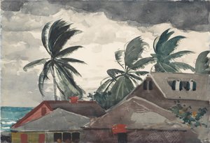 Huragan, Bahamy, 1898. autorstwa Winslow Homer