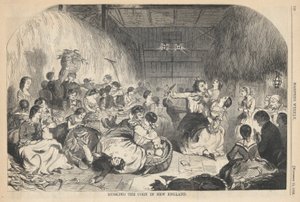 Łuskanie kukurydzy w Nowej Anglii, od Harper autorstwa Winslow Homer