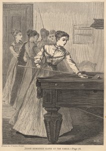 Jessie pozostała sama przy stole autorstwa Winslow Homer