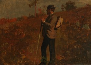Mężczyzna z plecakiem autorstwa Winslow Homer