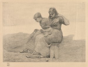 Naprawianie sieci. autorstwa Winslow Homer