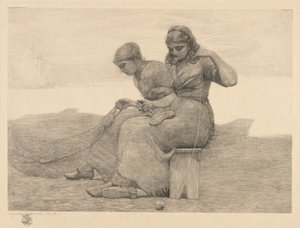Naprawianie łez, 1888. autorstwa Winslow Homer