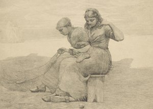 Reperowanie łez, 1888, prawdopodobnie wydrukowane ok. 1940 r. autorstwa Winslow Homer