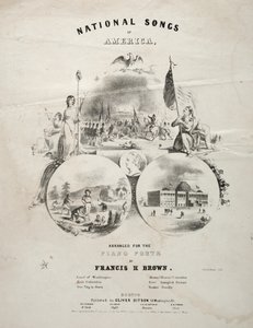 National Songs of America - okładka nutowa. autorstwa Winslow Homer