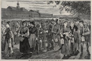 Życie fabryczne w Nowej Anglii - "Bell-Time" autorstwa Winslow Homer