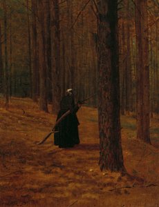Stara kobieta zbierająca Pędzel, 1865 autorstwa Winslow Homer