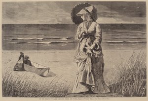On the Beach - Dwa to Kompania, Trzy to Brak, opublikowane w 1872 r. autorstwa Winslow Homer