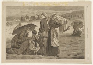 Na plaży w Long Branch - Godzina dzieci autorstwa Winslow Homer
