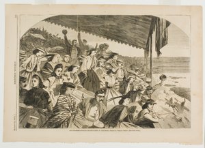 Nasze wodopoje - wyścigi konne w Saratodze autorstwa Winslow Homer