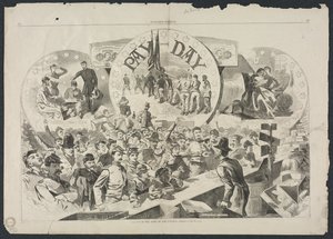 Dzień wypłaty w Armii Potomaku, 1863. autorstwa Winslow Homer