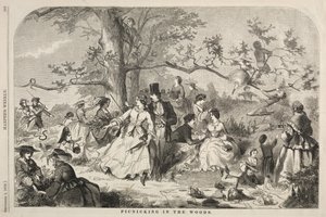 Piknik w lesie, 1858. autorstwa Winslow Homer