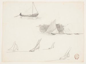 Sześć badań żaglówek autorstwa Winslow Homer