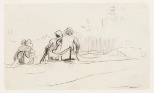 Widok rufy dwóch kajaków autorstwa Winslow Homer