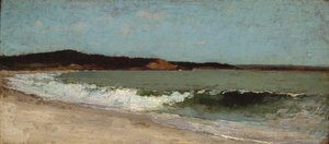 Studium dla Eagle Head, Manchester, Massachusetts, ok. 1869 (olej na drewnie) autorstwa Winslow Homer
