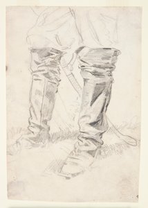 Studium butów oficera kawalerii autorstwa Winslow Homer