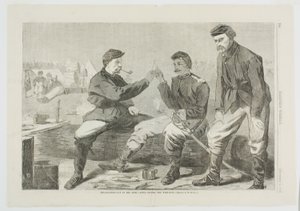 Święto Dziękczynienia w wojsku - po kolacji: Kość życzeń autorstwa Winslow Homer