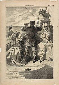 Podejście brytyjskiego pirata "Alabama" autorstwa Winslow Homer