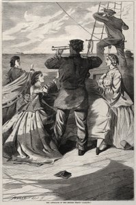 Podejście brytyjskiego pirata Alabamy, 1863. autorstwa Winslow Homer