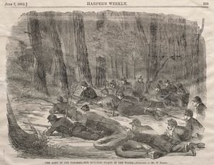 Armia Potomaku - Nasza odległa pikieta w lesie, 1862. autorstwa Winslow Homer