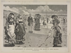 Plaża w Long Branch autorstwa Winslow Homer
