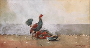 Walka kogutów autorstwa Winslow Homer