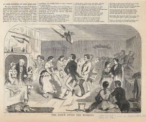 Taniec po łuskaniu, z Harper autorstwa Winslow Homer