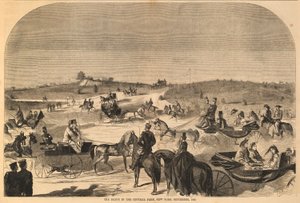 The Drive in the Central Park, Nowy Jork, wrzesień 1860 r., z Harper