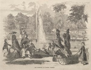Fontanna w Boston Common, 1857. autorstwa Winslow Homer