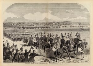 The Grand Review at Camp Massachusetts, Near Concord, 9 września 1859 r., z Harper