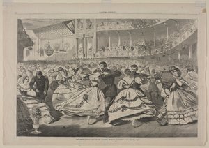 Wielki bal rosyjski w Akademii Muzycznej, 5 listopada 1863 r. autorstwa Winslow Homer