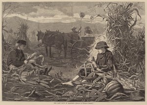 Ostatnie dni żniwa, opublikowane w 1873 r. autorstwa Winslow Homer