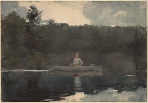 Samotny rybak autorstwa Winslow Homer