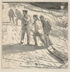 The Midnight Coast, z The Riverside Magazine for Young People, styczeń 1867 r. autorstwa Winslow Homer