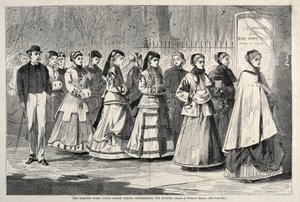 Poranny spacer - Szkoła dla młodych kobiet promująca aleję, 1868. autorstwa Winslow Homer