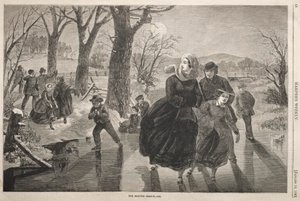 Sezon łyżwiarski - 1862 r. autorstwa Winslow Homer
