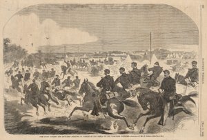 Unia kawalerii i artylerii w pogoni za rebeliantami w górę Yorktown Turnpike, od Harper autorstwa Winslow Homer