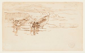Premiera dwóch Dories, Anglia autorstwa Winslow Homer