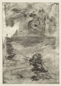Dwie głowy, studium wg "Undertow", ok. 1886, druk ok. 1967 autorstwa Winslow Homer