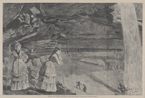 Pod wodospadami, góry Catskill z obrazu Winslowa Homera, 1872. autorstwa Winslow Homer