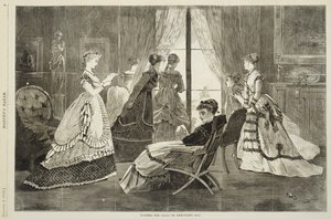 Шинэ жилийн дуудлагыг хүлээж байна, 1869 оны 1-р сарын 2 (модон сийлбэр)поли autorstwa Winslow Homer