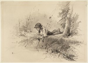 Czekanie na branie autorstwa Winslow Homer