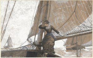 Żeglująca dziewczyna autorstwa Winslow Homer