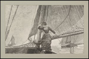 Żeglująca dziewczyna, 1880 autorstwa Winslow Homer